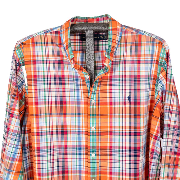 Ralph Lauren Men's Shirt SZ XXL 2XL Colorful Plaid Preppy Classic Summer Coastal - Picture 2 of 6
